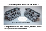 Zylinderköpfe für Porsche 356 und 912 fertig bestückt